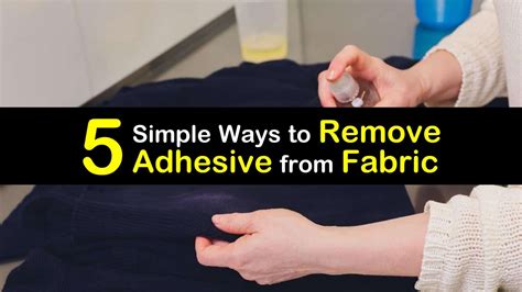 remove glue residue from fabric